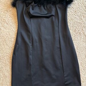 Elegant Black Strapless Dress